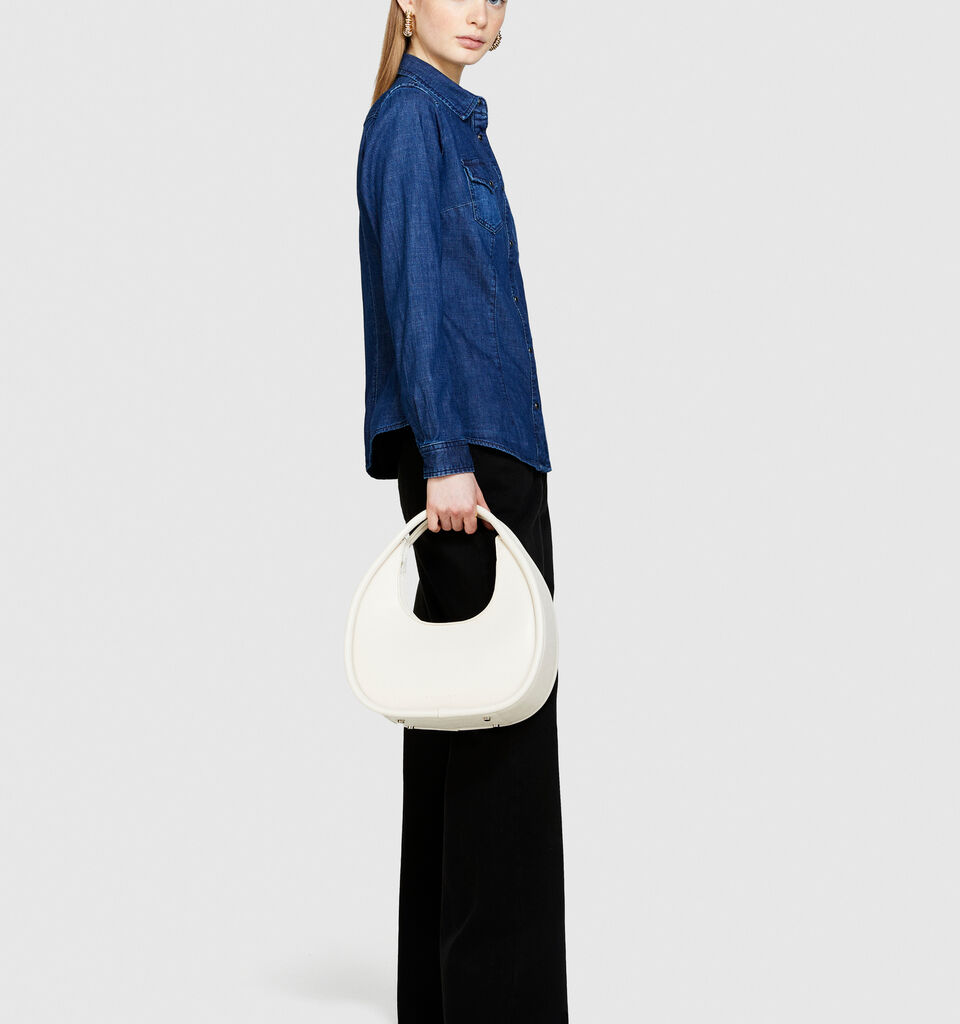 Camicia di jeans slim fit - camicie da donna - Blu Scuro | Sisley image number 2